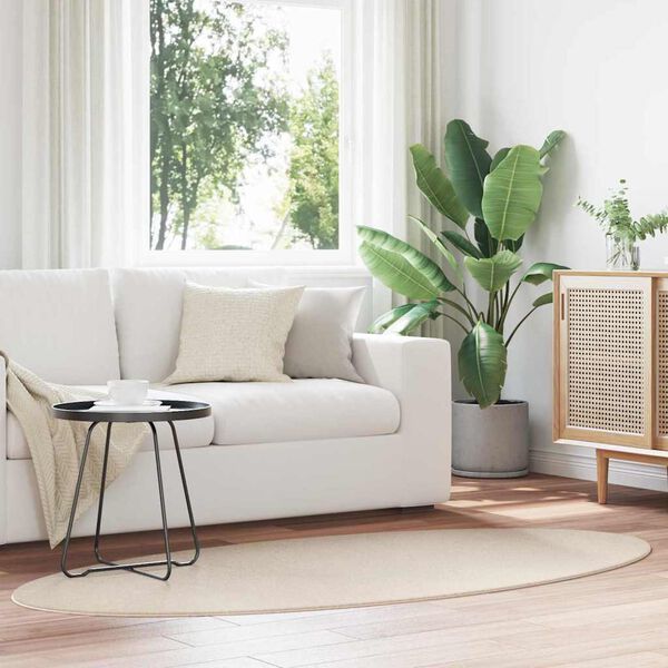 vidaXL Matto HUARTE Beige 100 x 200 cm 100% polyesteri