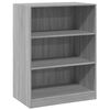 vidaXL Vaatekaappi harmaa Sonoma 77x48x102 cm lastulevy