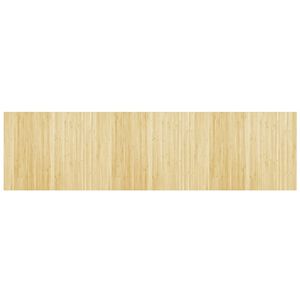 vidaXL Matto suorakaide vaalea luonnollinen 80x300 cm bambu