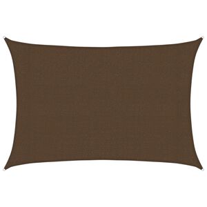 vidaXL Aurinkopurje 160 g/m&sup2; ruskea 3x4 m HDPE