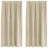 vidaXL Pimennysverhot 2 pcs Kerma 140 x 175 cm Sametti