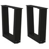 vidaXL Sohvap&ouml;yd&auml;n jalat V-muotoiset 2 kpl musta 40x(30-31,3) cm ter&auml;s