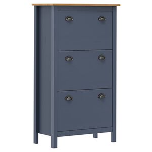 vidaXL Kenk&auml;kaappi Hill harmaa 72x35x124 cm t&auml;ysi m&auml;nty