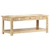 vidaXL Sohvap&ouml;yt&auml; 110x50x45 cm k&auml;sin maalattu t&auml;ysi mangopuu