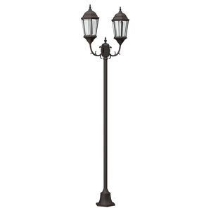 vidaXL Puutarhavalaisin 68 x 20 x 235 cm Alumiini ja lasi
