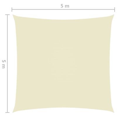 vidaXL Aurinkopurje Oxford-kangas neliönmuotoinen 5x5 m kerma