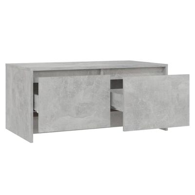 vidaXL Sohvapöytä betoninharmaa 90 x 50 x 41,5 cm tekninen puu