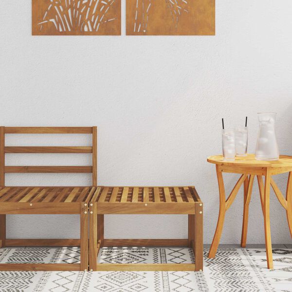 vidaXL Ulkojalkop&ouml;yt&auml; Tihe&auml; akasiapuu Luonnollinen 59 x 59 x 37 cm