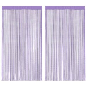 vidaXL String-verhot 2 kpl purppura 140x250 cm