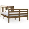 vidaXL S&auml;ngynrunko hunajanruskea 120x190 cm Small Double t&auml;ysi puu