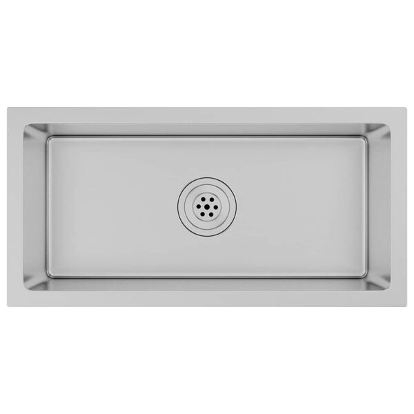 vidaXL K&auml;sintehty keitti&ouml;n tiskiallas ruostumaton ter&auml;s