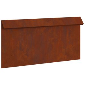 vidaXL Etanaaita 50 x 3,5 x 25 cm S&auml;&auml;nkest&auml;v&auml; ter&auml;s Ruosteinen
