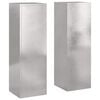 vidaXL Kasviteline 2 pcs Hopea 24 x 24 x 75 cm Ruostumaton ter&auml;s