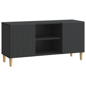 vidaXL TV-kaappi 102 x 34,5 x 50 cm Musta Tekninen puu