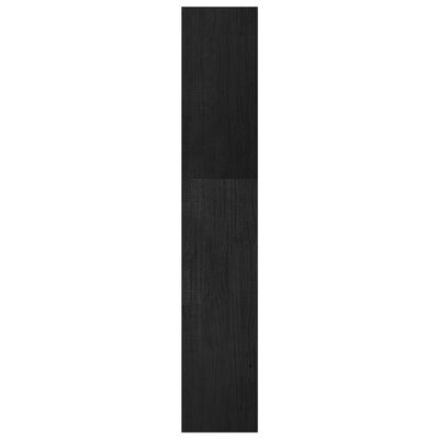 vidaXL Kirjahylly/tilanjakaja musta 40x30x167,5 cm täysi mänty