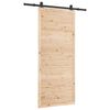 vidaXL Liukuovi Luonnollinen 80 x 208 cm T&auml;ysi m&auml;nty
