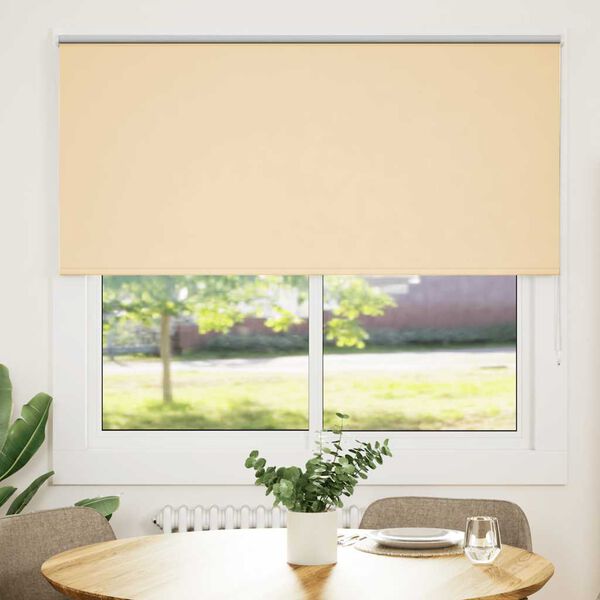 vidaXL Rullaverho Blackout Beige 165x150 cm Kankaan leveys 161,6 cm