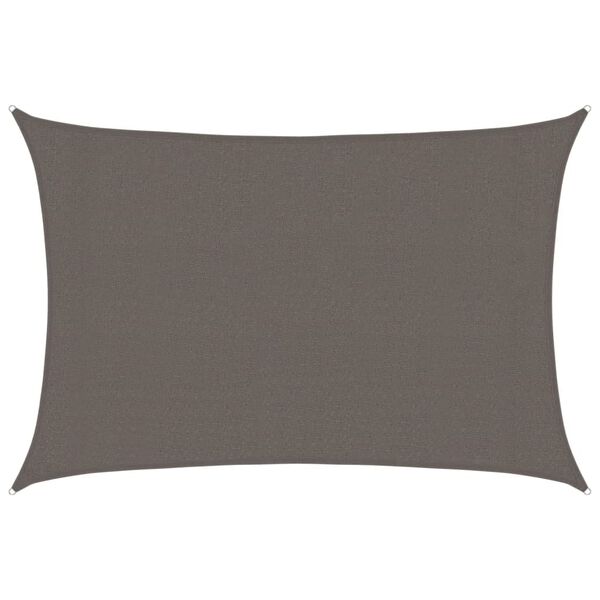 vidaXL Aurinkopurje 160 g/m&sup2; antrasiitti 3x5 m HDPE