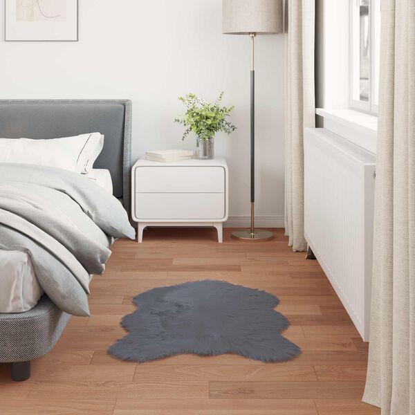 vidaXL Keinotekoista Lammasnahkaa Matto Tafalla Antrasiitti 50 x 80 cm