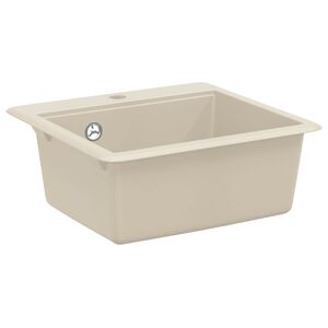 vidaXL Allas 80% kvartsia ja 20% hartsia 470 x 440 mm Beige