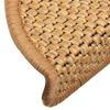 vidaXL Porrasmatot Itsekiinnittyv&auml; Sisal-Look 30 kpl 56x17x3 cm Sisal