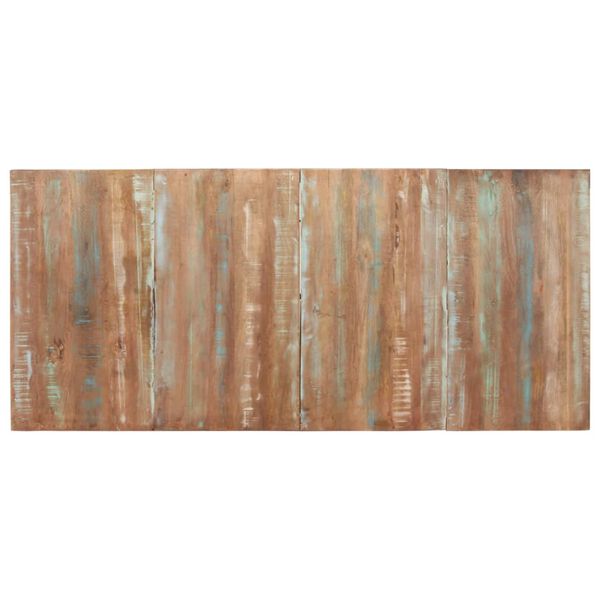 vidaXL Ruokapöytä 200x90x76 cm täysi kierrätetty puu