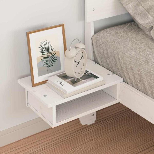 vidaXL S&auml;ngyn runko p&auml;&auml;tyll&auml; Valkoinen 90 x 200 cm Massiivinen m&auml;nty