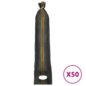 vidaXL Hiekkas&auml;kit 50 kpl tummanvihre&auml; 103x25 cm HDPE