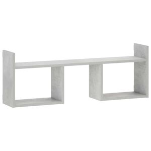 vidaXL Sein&auml;hylly Betoninharmaa 90 x 17 x 32 cm Tekninen puu