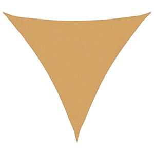 vidaXL Aurinkokenk&auml;purje 160 g/m&sup2; Kolmionmuotoinen hiekka 3,6x3,6x3,6 m HDPE