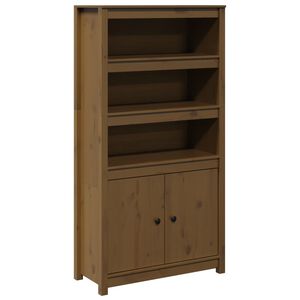 vidaXL Kaappi hunajanruskea 80x35x154 cm t&auml;ysi m&auml;nty