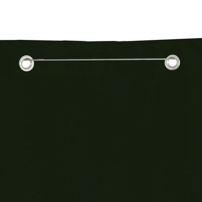 vidaXL Parvekkeen suoja tummanvihreä 80x240 cm Oxford kangas