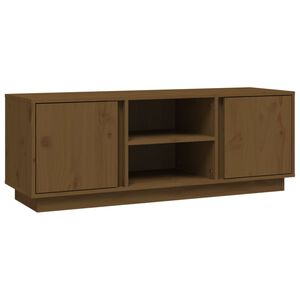 vidaXL TV-taso hunajanruskea 110x35x40,5 cm t&auml;ysi m&auml;nty