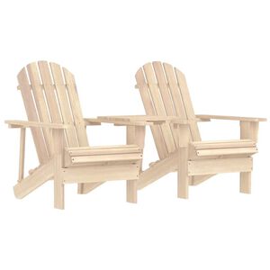 vidaXL Adirondack-puutarhatuoli kahvip&ouml;yd&auml;ll&auml; t&auml;ysi kuusi