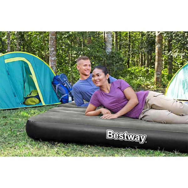 Bestway 3-in-1 Täytettävä ilmapatja musta ja harmaa 188x99x25 cm