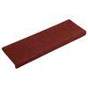 vidaXL Porrasmatot itseliimautuvat 15 kpl 65x21x4 cm viininpunainen suorakaiteen muotoinen reuna