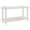 vidaXL Hyllyyksikk&ouml; 2 tasoa 100 x 40 x 55,5 cm PP valkoinen