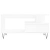 vidaXL Sohvapöytä valkoinen 90x49x45 cm tekninen puu