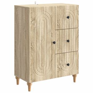 vidaXL Sivup&ouml;yt&auml; Sonoma-tammi 66 x 34,5 x 90 cm Tekninen puu