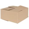 vidaXL Taitettava laatikko 50 kpl Luonnollinen 30 x 30 x 15 cm