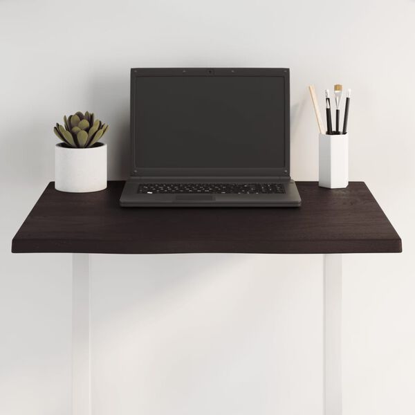 vidaXL P&ouml;yt&auml;levy t.ruskea 60x50x2 cm k&auml;sitelty t&auml;ystammi el&auml;v&auml; reuna