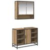 vidaXL Kylpyhuonekalustesetti 2 kpl Artisan tammi 80 x 33 x 60 cm