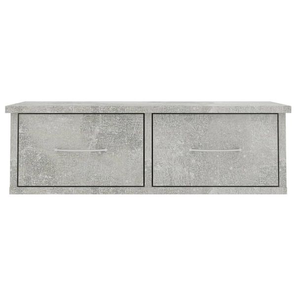 vidaXL Sein&auml;laatikkohylly betoninharmaa 60x26x18,5 cm tekninen puu