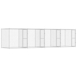 vidaXL Koiranh&auml;kki Hopea 800 x 200 x 200 cm Galvanoitu ter&auml;s