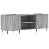 vidaXL LP-levyjen s&auml;ilytyskaappi harmaa Sonoma 121x38x48 cm puu