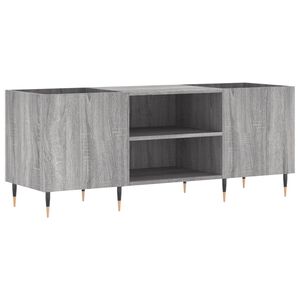 vidaXL LP-levyjen s&auml;ilytyskaappi harmaa Sonoma 121x38x48 cm puu