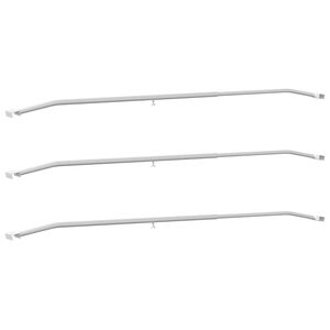 vidaXL Tarvike per&auml;vaunuille 3 pcs Hopea 130-210 cm Alumiini