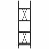 vidaXL Kirjahylly Musta tammi. 40 x 30 x 146 cm Tekninen puu