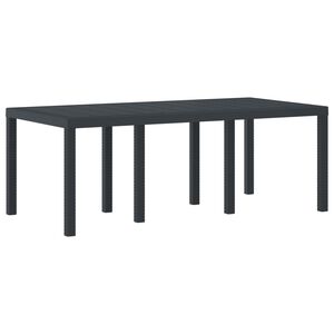 vidaXL Puutarhap&ouml;yt&auml; Antrasiitti 200 x 100 x 73 cm polyrottinki