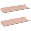 vidaXL Kelluva hylly 2 pcs Pinkki 30 x 9 x 2,5 cm Ter&auml;s